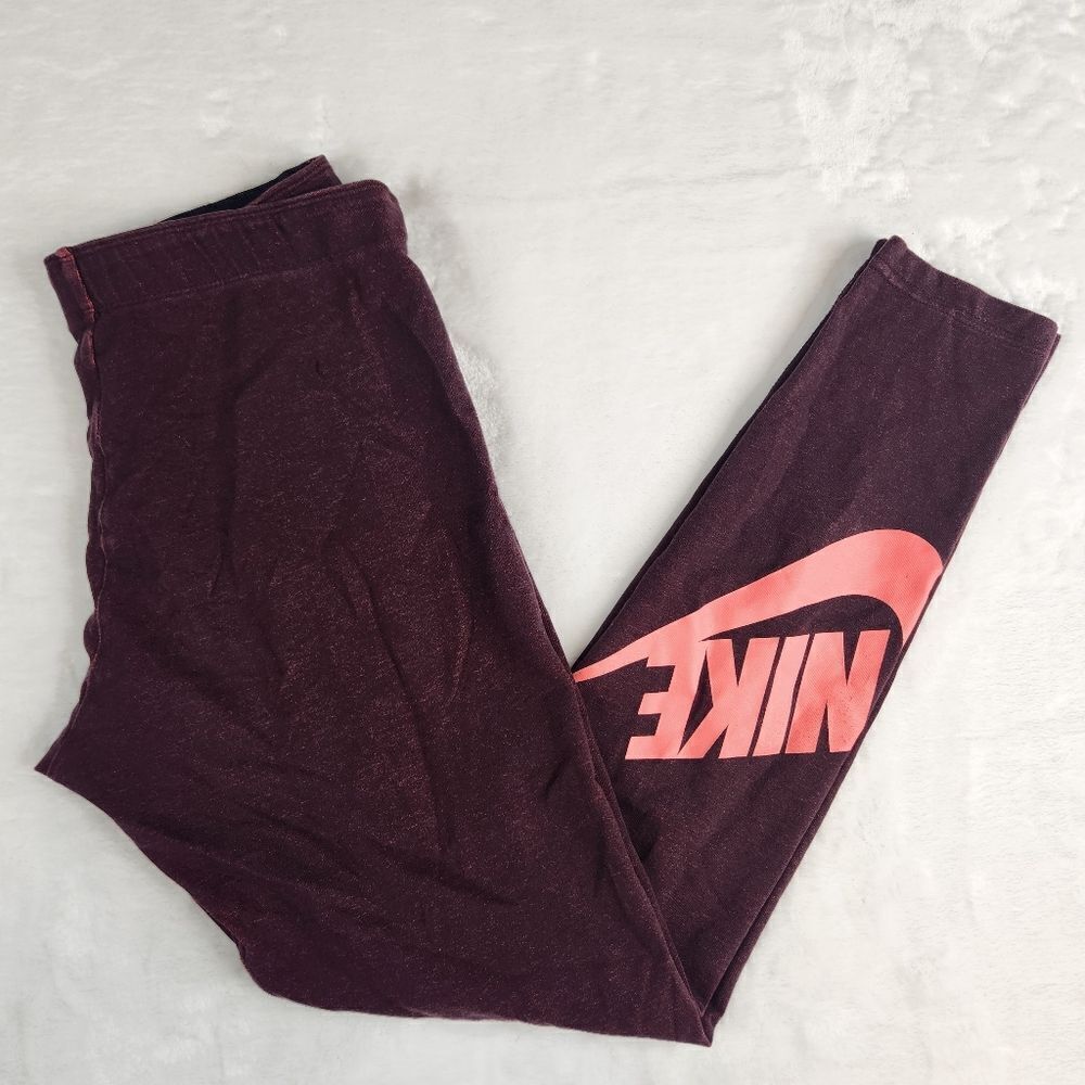 Nike Burgundy Pink Leggings Sz M